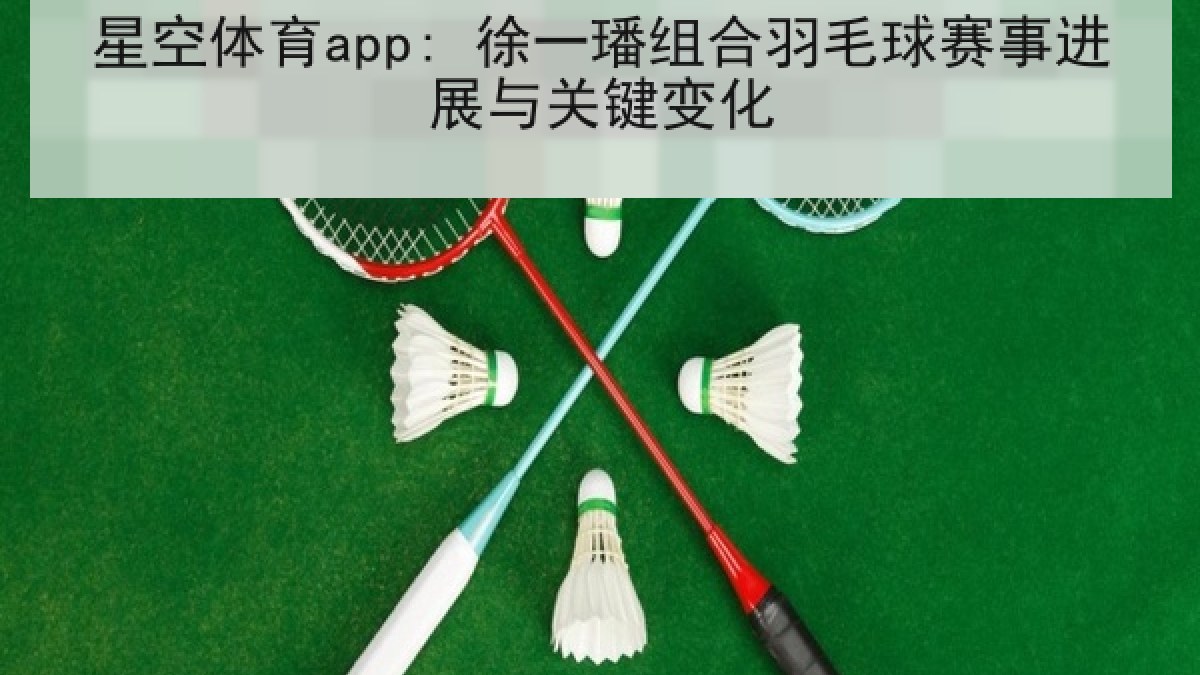 星空体育app: 徐一璠组合羽毛球赛事进展与关键变化